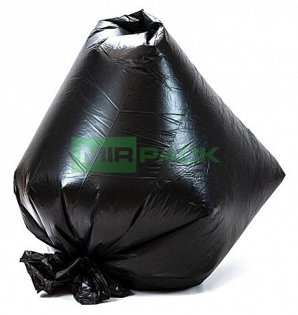 Мешки для мусора 360 литров, 50 мкм, черные, ПВД в пачках - Вид 5